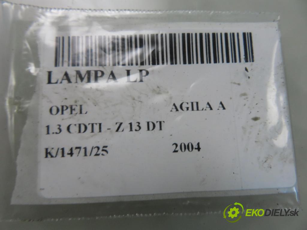 OPEL AGILA (A) (H00) HB 2004 51,00 1.3 CDTI - Z 13 DT 1248,00 světlo LP 13173389