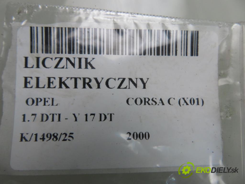 OPEL CORSA C (X01) HB 2000 55,00 1.7 DTI - Y 17 DT 1686,00 prístrojovka elektrický 13128297DE