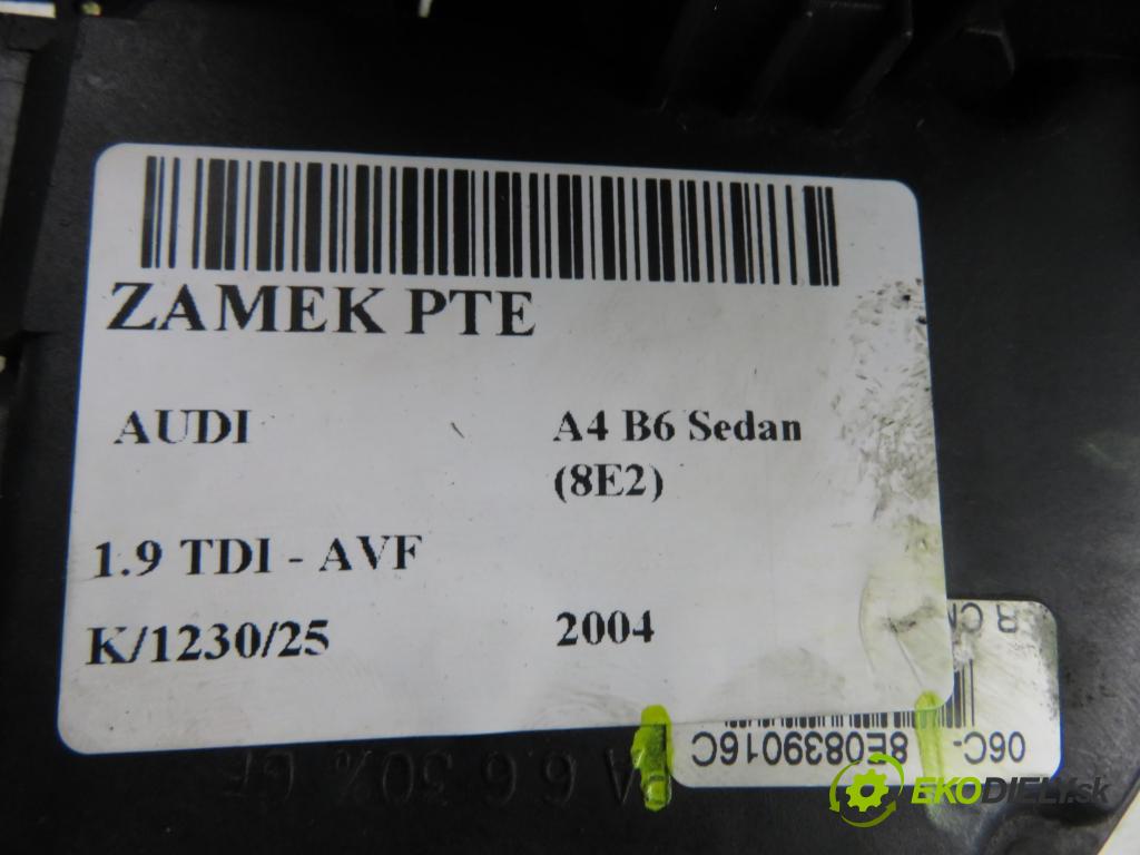 AUDI A4 (8E2, B6) SEDAN 2004 96,00 1.9 TDI PD 130 1896,00 zámok PTE 8E0839016C