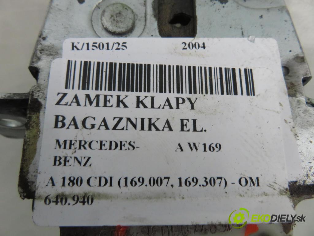 MERCEDES-BENZ KLASA A (W169) HB 2004 80,00 2.0 CDI 109 - OM 640.940 1991,00 zámok dveří kufr EL. A1697400036