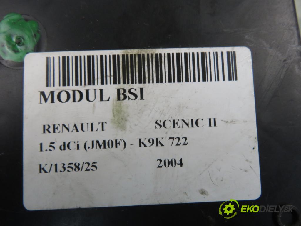 RENAULT SCENIC II (JM0/1_) MINIVAN 2004 60,00 1.5 dCi (JM0F) - K9K 722 1461,00 MODUL BSI 8200306032B ; S118399200E