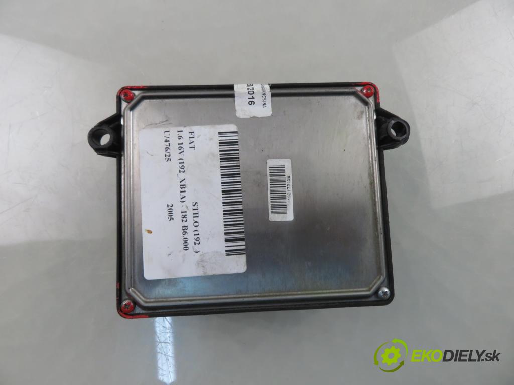 FIAT STILO (192_) HB 2005 76,00 1.6 16V 103 - 182 B6.000 1596,00 řídící jednotka LPG 67R014903