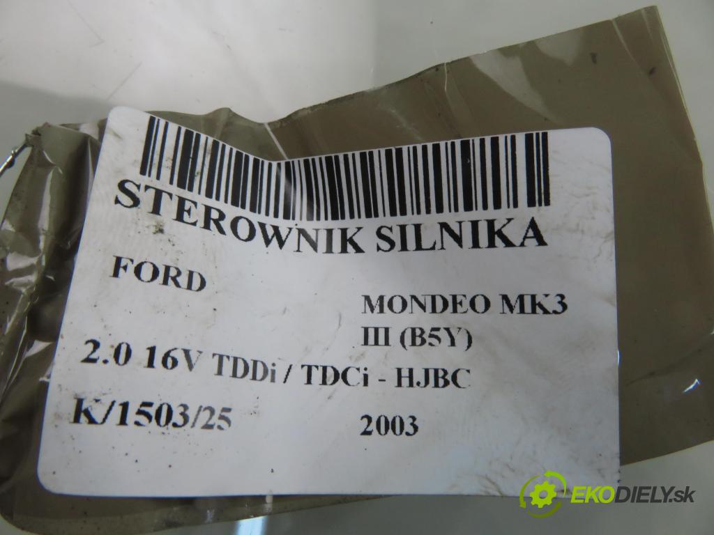 FORD MONDEO III (B5Y) LIFTBACK 2003 85,00 2.0 16V 115 TDDi / TDCi - HJBC 1998,00 řídící jednotka motora 2S7Q9F954EC