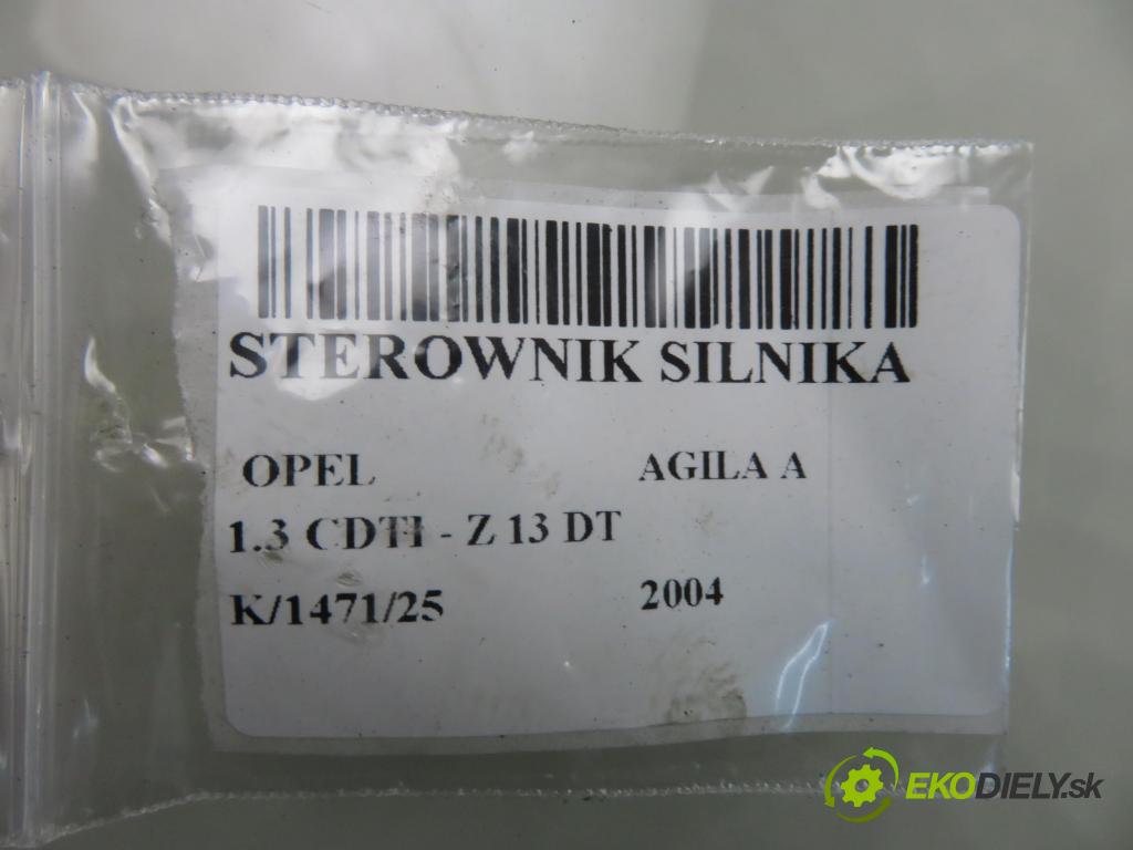 OPEL AGILA (A) (H00) HB 2004 51,00 1.3 CDTI - Z 13 DT 1248,00 řídící jednotka motora 55187471