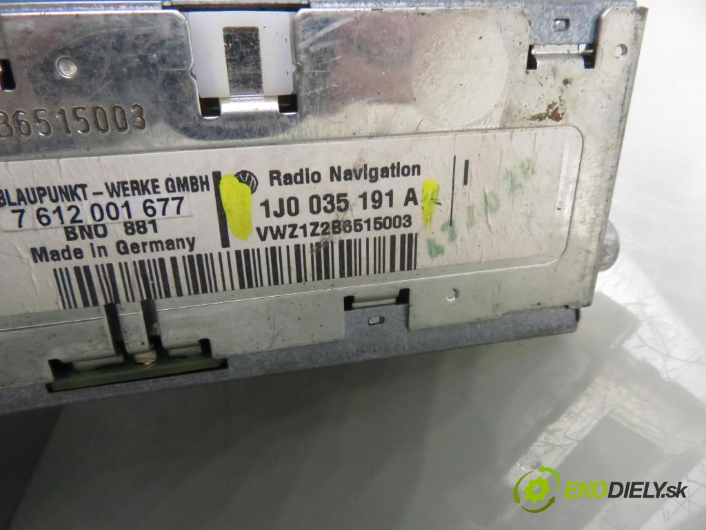 VW PASSAT B5.5 Variant (3B6) KOMBI 2003 96,00 1.9 TDI PD 130 - AVF 1896,00 RADIO CD 1J0035191A