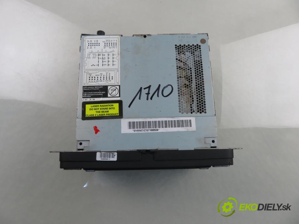 VW TOURAN (1T1, 1T2) MINIVAN 2007 125,00 2.0 TDI - BMN 1968,00 RADIO CD 1K0035198C