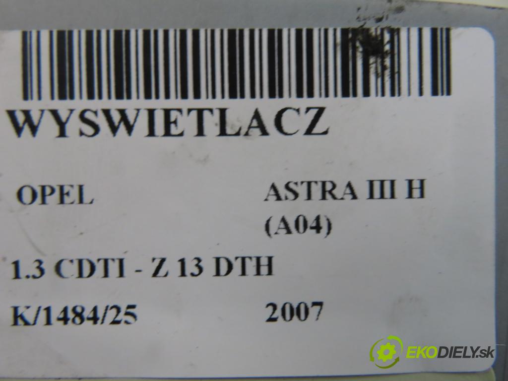 OPEL ASTRA H (A04) HB 2007 66,00 1.3 CDTI 90 - Z 13 DTH 1248,00 ZOBRAZIT: 13111166 ; 13111166KS