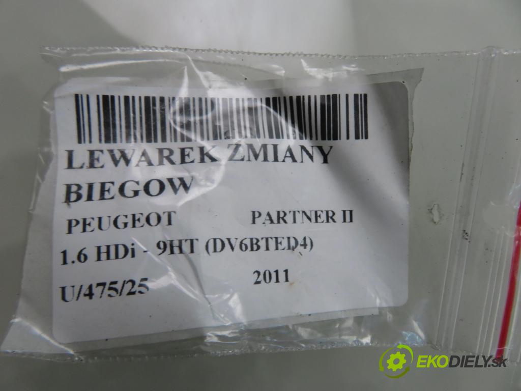 PEUGEOT PARTNER Skrzynia FURGON 2011 55,00 1.6 HDi - 9HT (DV6BTED4) 1560,00 ZVEDÁK: 9671422580