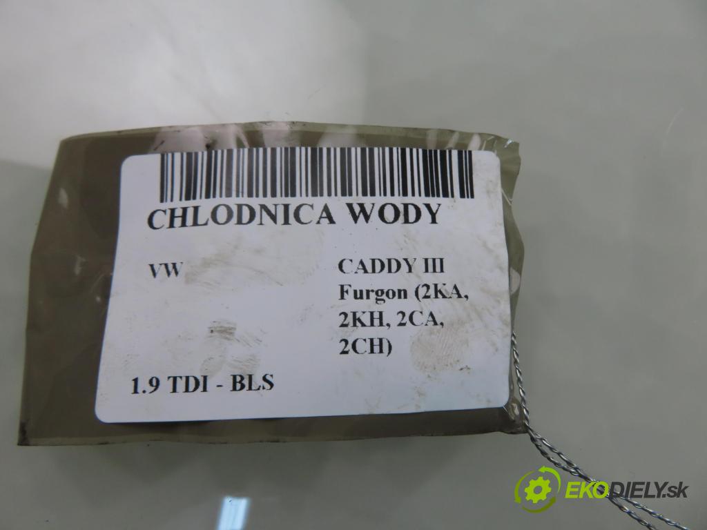 VW CADDY III Furgon (2KA, 2KH, 2CA, 2CH) FURGON 2007 77,00 1.9 TDI - BLS 1896,00 chladič vody