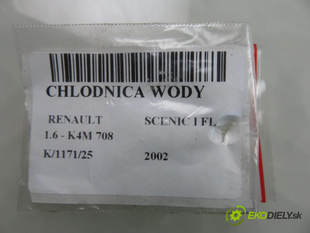 RENAULT SCENIC I (JA0/1_) MINIVAN 2002 0,00 1.6 - K4M 708 1598,00 chladič vody