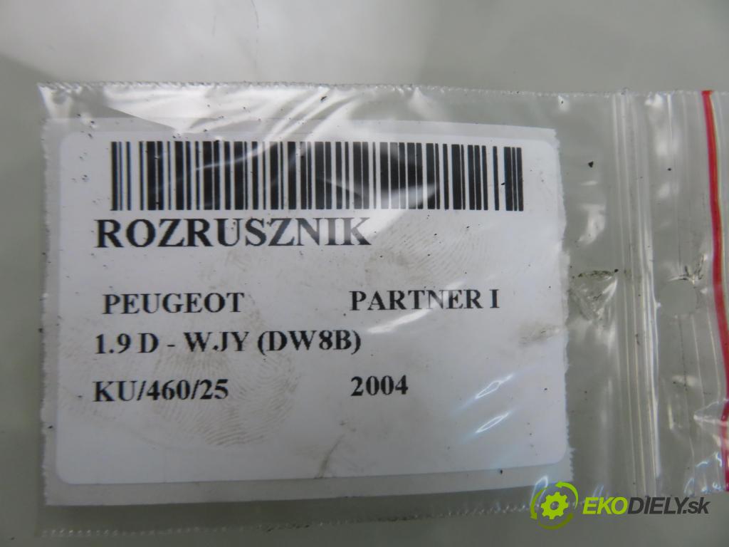 PEUGEOT PARTNER Skrzynia (5_, G_) FURGON 2004 51,00 1.9 D - WJY (DW8B) 1868,00 Štartér 0001108183 (Štartér)