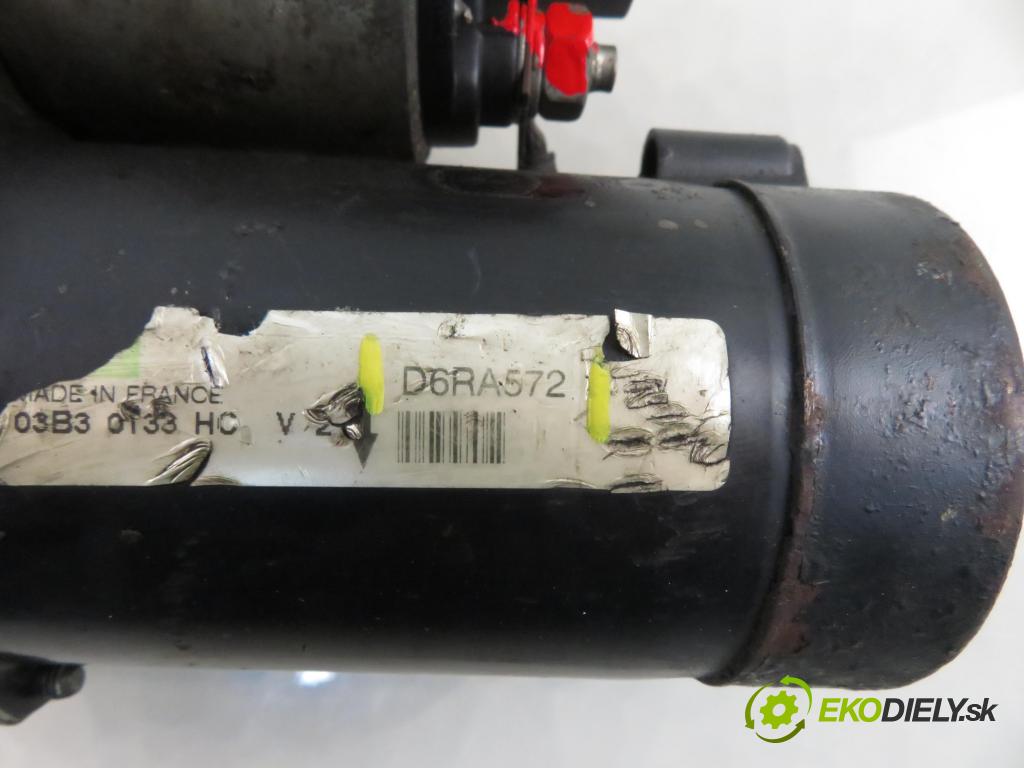 PEUGEOT 206 SW (2E/K) KOMBI 2003 80,00 1.6 16V 109 - NFU (TU5JP4) 1587,00 startér D6RA572 (Startér)