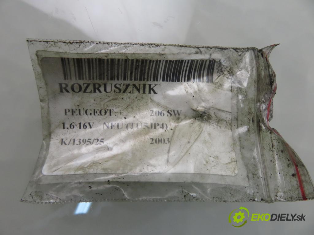 PEUGEOT 206 SW (2E/K) KOMBI 2003 80,00 1.6 16V 109 - NFU (TU5JP4) 1587,00 startér D6RA572 (Startér)