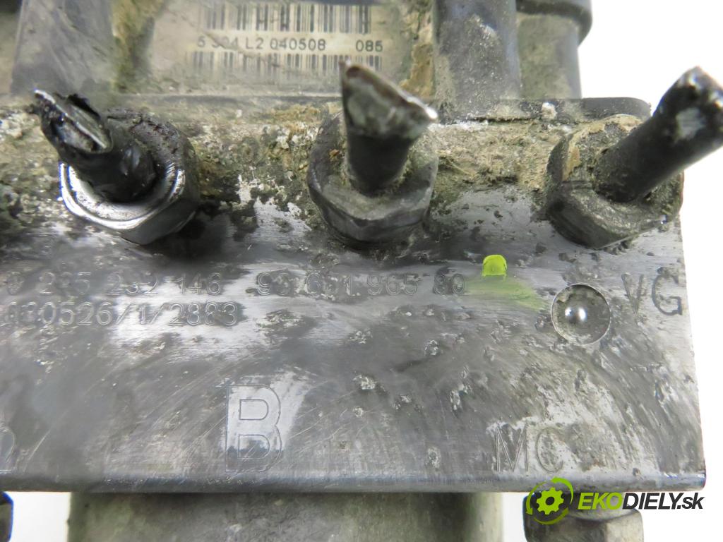 CITROEN BERLINGO FIRST Skrzynia (M_) FURGON 2007 55,00 1.6 HDI 75 (MB9HW) - 9HW (DV6BTED4) 1560,00 Pumpa ABS 0265800738 ; 9665196580 ; 0265232146 (Pumpa ABS)