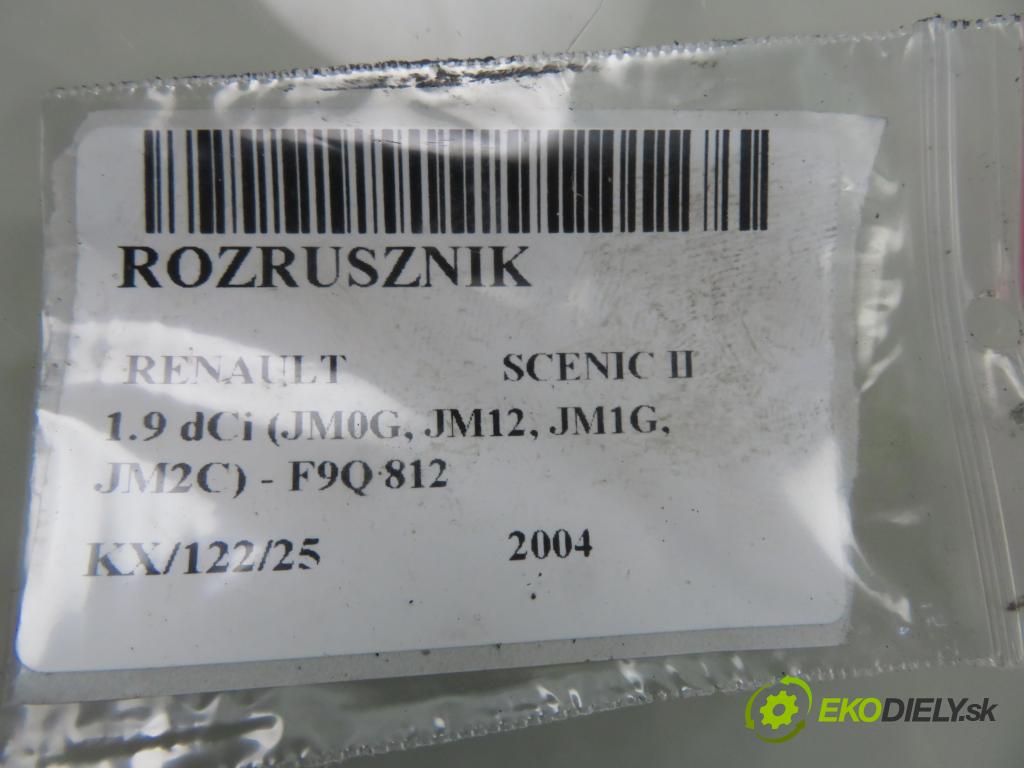 RENAULT SCENIC II (JM0/1_) MINIVAN 2004 88,00 1.9 dCi 120 - F9Q 812 1870,00 startér D7R49 (Startér)