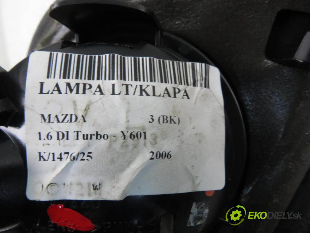 MAZDA 3 (BK) HB 2006 80,00 1.6 DI Turbo 109 - Y601 (PSA) 1560,00 světlo levé zadní kufr P2913L