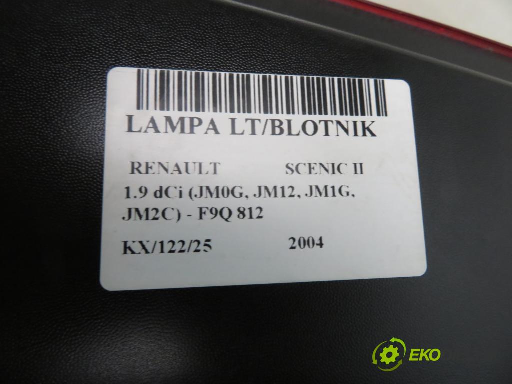RENAULT SCENIC II (JM0/1_) MINIVAN 2004 88,00 1.9 dCi 120 - F9Q 812 1870,00 světlo levé zadní 8200127704