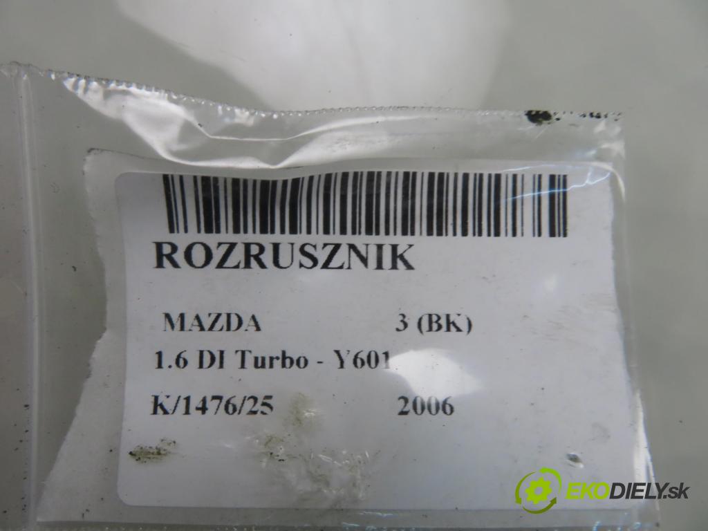 MAZDA 3 (BK) HB 2006 80,00 1.6 DI Turbo 109 - Y601 (PSA) 1560,00 Štartér Y60118400B (Štartér)