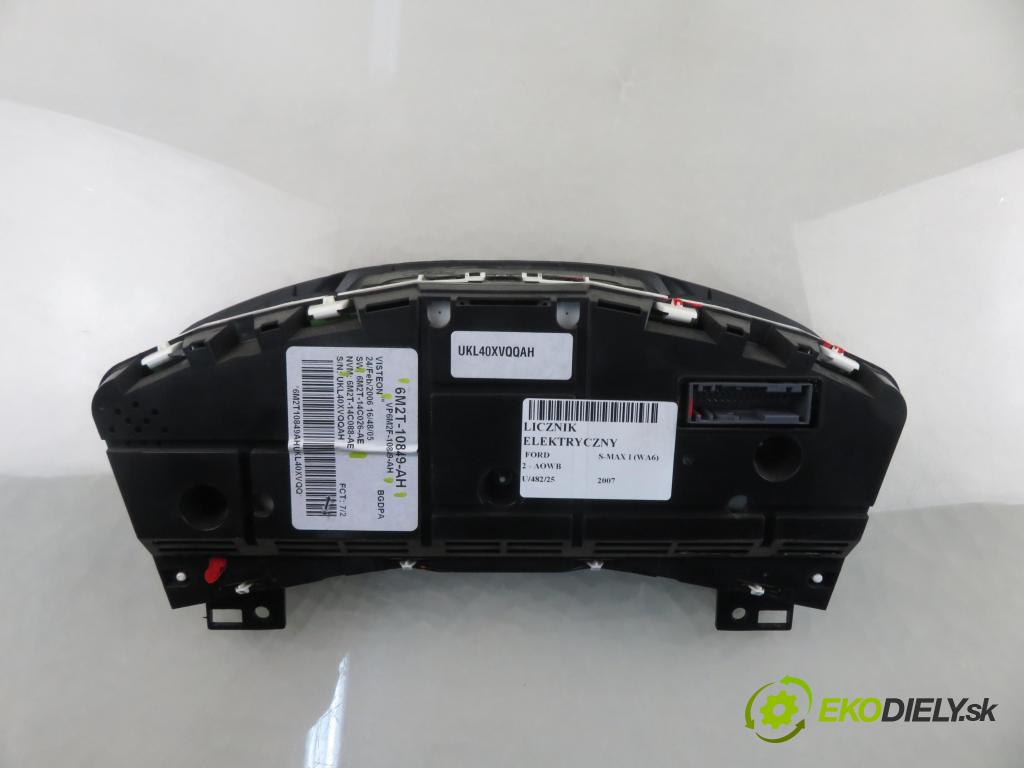 FORD S-MAX (WA6) MINIVAN 2007 107,00 2 - AOWB 1999,00 prístrojovka elektrický 6M2T10849AH ; VP6M2F10849AH ; 6M2T14C026AE