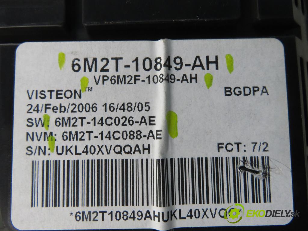 FORD S-MAX (WA6) MINIVAN 2007 107,00 2 - AOWB 1999,00 prístrojovka elektrický 6M2T10849AH ; VP6M2F10849AH ; 6M2T14C026AE