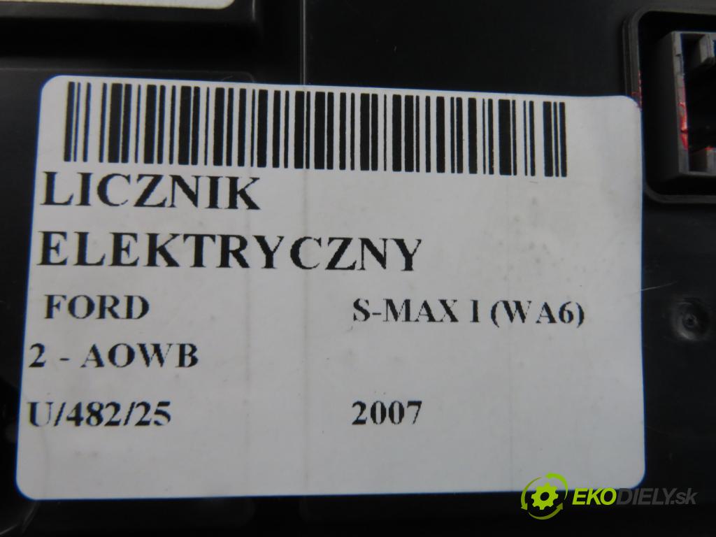 FORD S-MAX (WA6) MINIVAN 2007 107,00 2 - AOWB 1999,00 prístrojovka elektrický 6M2T10849AH ; VP6M2F10849AH ; 6M2T14C026AE