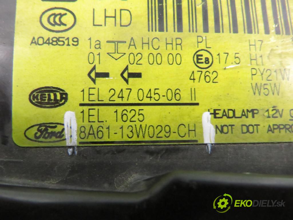 FORD FIESTA VI (CB1,CCN) HB 2009 44,00 1.25 - STJA 1242,00 světlo PP 8A6113W029CH