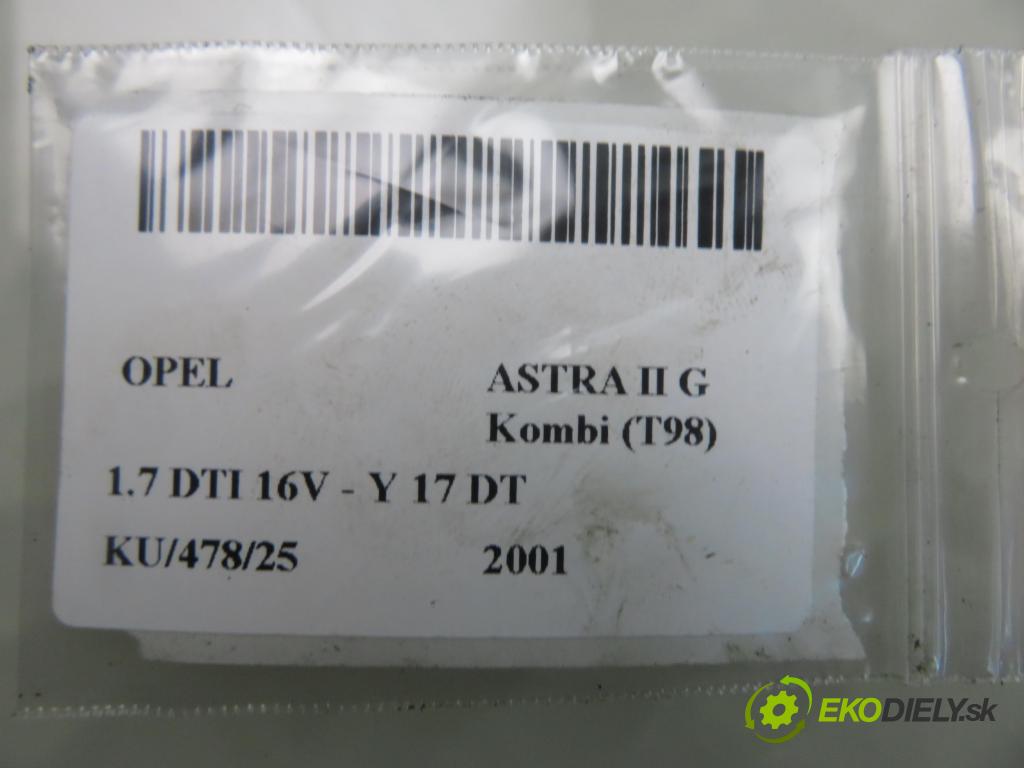 OPEL ASTRA G Kombi (T98) KOMBI 2001 55,00 1.7 DTI 16V - Y 17 DT 1686,00 spinačka 90589313 ; 90589389 ; 24445098 (Spínacia skrinka)