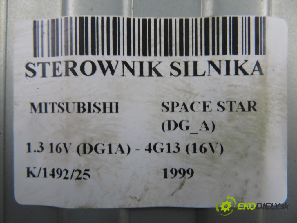 MITSUBISHI SPACE STAR nadwozie wielkoprzestrzenne (MPV) (DG_A) HB 1999 61,00 1.3 16V (DG1A) - 4G13 (16V) 1299,00 řídící jednotka motora MD357319 ; E2T71275H