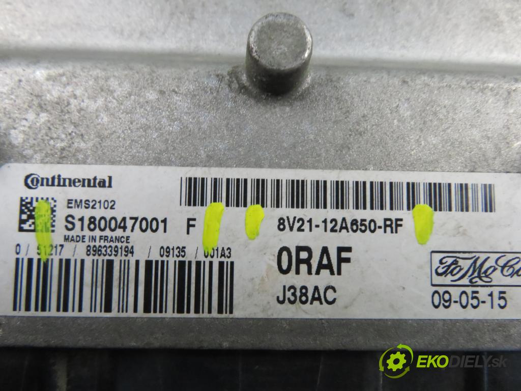 FORD FIESTA VI (CB1,CCN) HB 2009 44,00 1.25 - STJA 1242,00 řídící jednotka motora 8V2112A650RF ; S180047001F
