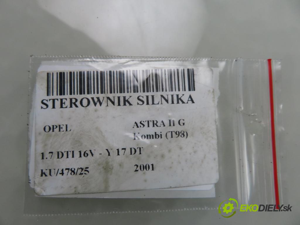 OPEL ASTRA G Kombi (T98) KOMBI 2001 55,00 1.7 DTI 16V - Y 17 DT 1686,00 řídící jednotka motora 8973065750 ; 12212819
