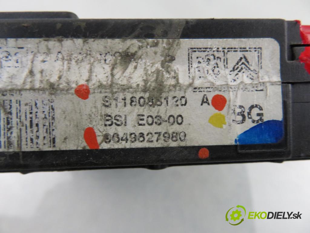 CITROEN BERLINGO FIRST Skrzynia (M_) FURGON 2004 44,00 1.1 i (MAHDZ, MBHDZ, MBHFX) - HFX (TU1JP) 1124,00 MODUL BSI S118085120A ; 9649627980