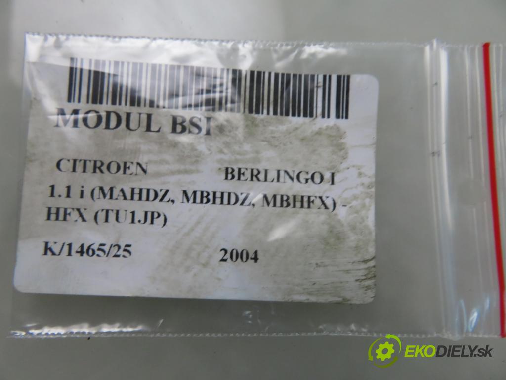 CITROEN BERLINGO FIRST Skrzynia (M_) FURGON 2004 44,00 1.1 i (MAHDZ, MBHDZ, MBHFX) - HFX (TU1JP) 1124,00 MODUL BSI S118085120A ; 9649627980