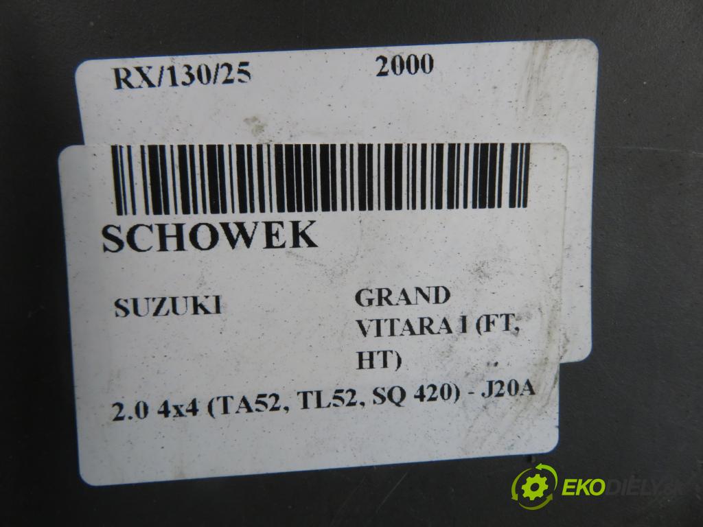 SUZUKI GRAND VITARA I (FT, HT) TERENOWY 2000 94,00 2.0 4x4 128 - J20A 1995,00 přihrádka kastlík 7341265D00