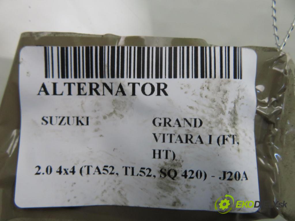 SUZUKI GRAND VITARA I (FT, HT) TERENOWY 2000 94,00 2.0 4x4 128 - J20A 1995,00 Alternátor 3140077E23 (Alternátor)