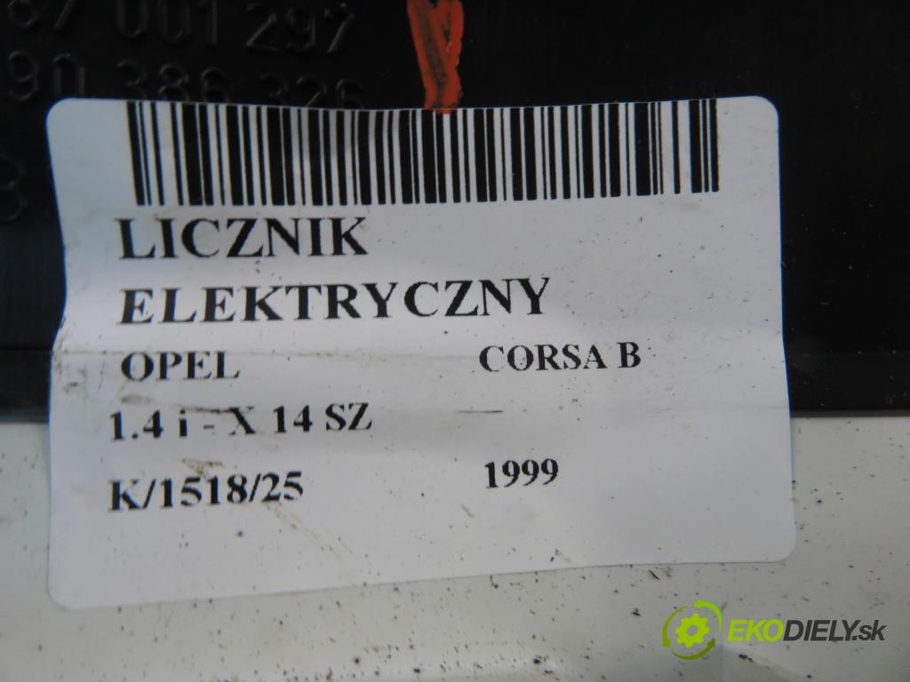OPEL CORSA B (S93) HB 1999 44,00 1.4 i - X 14 SZ 1389,00 Prístrojovka elektrický 87001297 ; 90386326