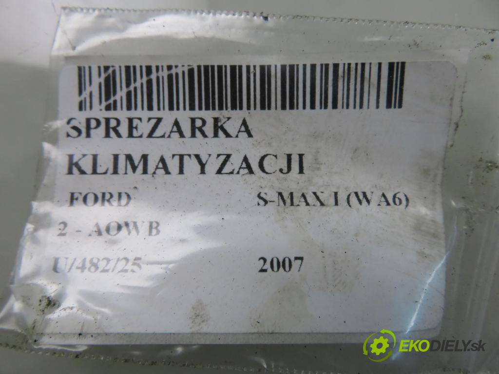 FORD S-MAX (WA6) MINIVAN 2007 107,00 2 - AOWB 1999,00 KOMPRESOR: klimatizácie 6G9119D629DB (Kompresor klimatizácie)