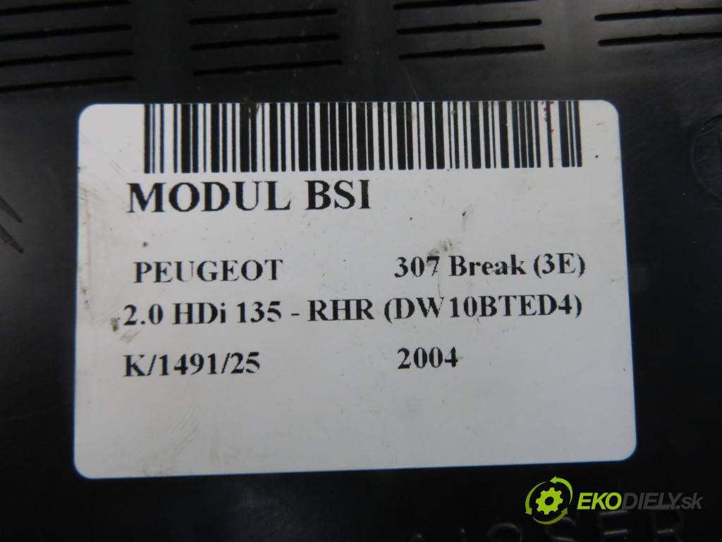 PEUGEOT 307 Break (3E) KOMBI 2004 0,00 2.0 HDi 135 - RHR (DW10BTED4) 1997,00 MODUL BSI 965119698A ; 9651197680A