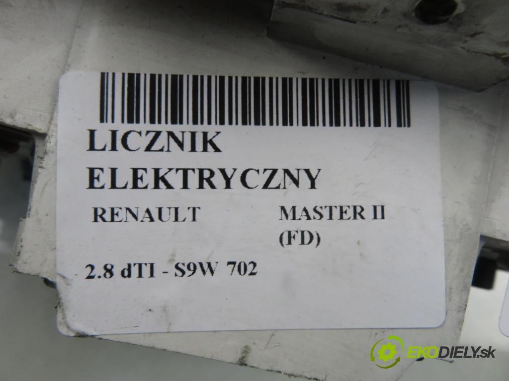 RENAULT MASTER II Skrzynia (FD) FURGON 1999 84,00 2.8 dTI - S9W 702 2799,00 Prístrojovka elektrický