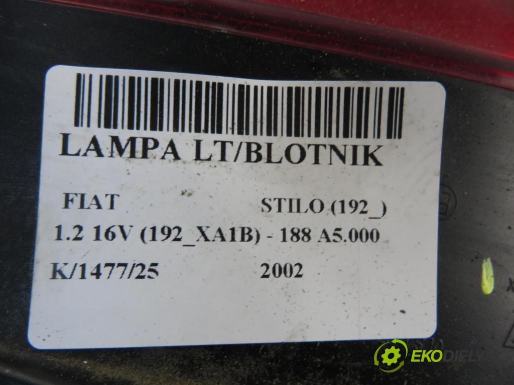 FIAT STILO (192_) HB 2002 59,00 1.2 16V 80 - 188 A5.000 1242,00 Svetlo ľavé zadné 46758988 ; 46758988SX