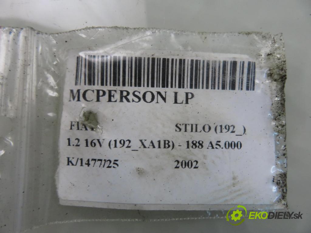 FIAT STILO (192_) HB 2002 59,00 1.2 16V 80 - 188 A5.000 1242,00 MCPERSON LP SSA10097