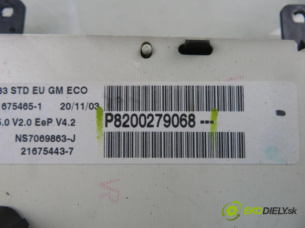 OPEL VIVARO A Skrzynia (X83) FURGON 2003 60,00 1.9 DI 80 - F9Q 762 1870,00 prístrojovka elektrický P8200279068