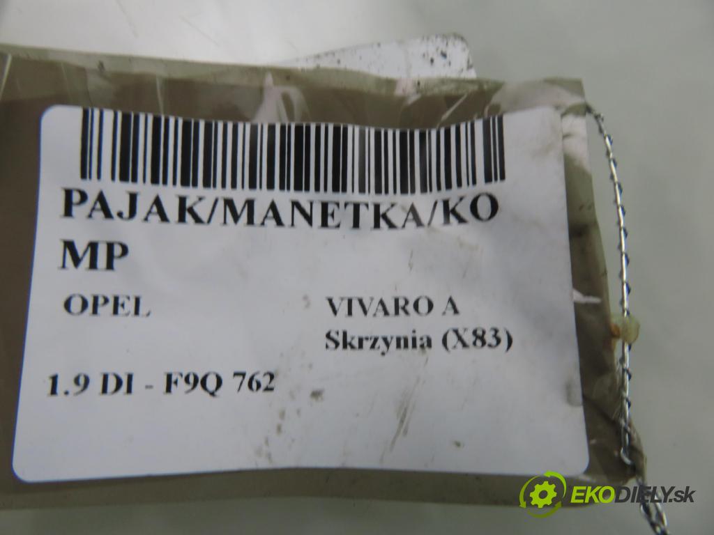 OPEL VIVARO A Skrzynia (X83) FURGON 2003 60,00 1.9 DI 80 - F9Q 762 1870,00 páčka/prepínač 91167148D ; 8200070266