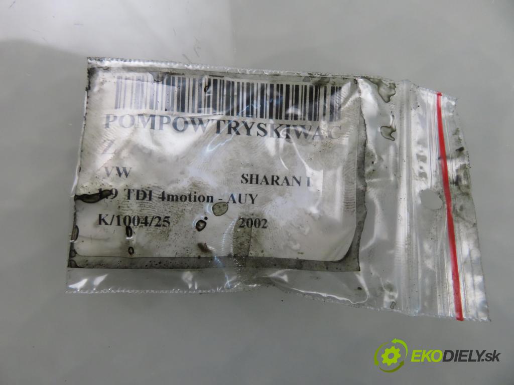 VW SHARAN (7M8, 7M9, 7M6) MINIVAN 2002 85,00 1.9 TDI PD 115 4motion - AUY 1896,00 vstříkovač 038130073AK (Vstřikovač paliva)