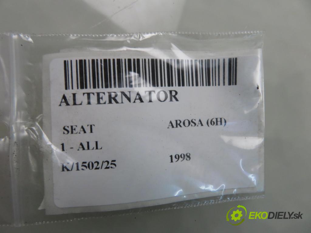 SEAT AROSA (6H) HB 1998 37,00 1.0 50 - ALL 999,00 Alternátor  (Alternátor)