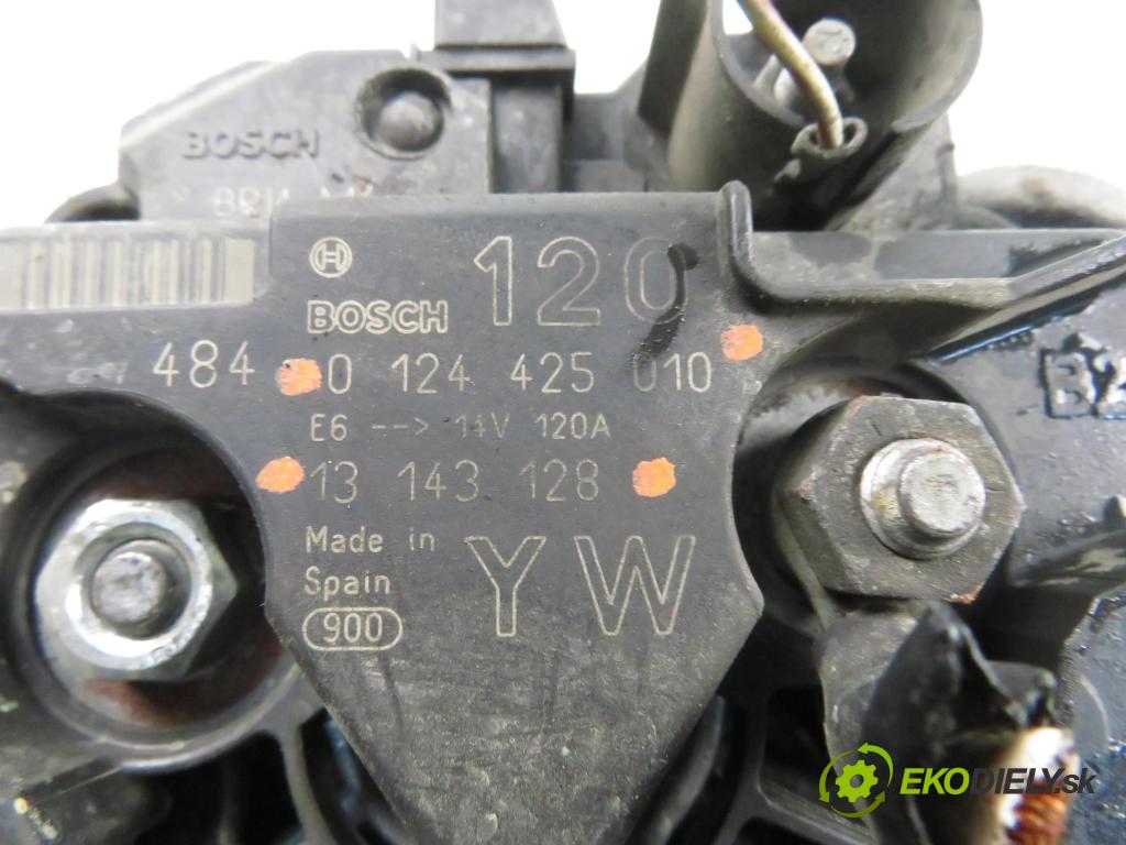 OPEL AGILA (A) (H00) HB 2004 44,00 1 - Z 10 XEP 998,00 Alternátor 0124425010 ; 13143128 (Alternátor)