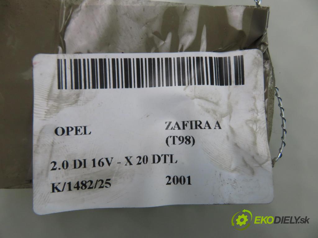 OPEL ZAFIRA A Nadwozie Wielkopojemne (MPV) (T98)  MINIVAN 2001 60,00 2.0 DI 16V - X 20 DTL 1995,00 Alternátor A1010 (Alternátor)