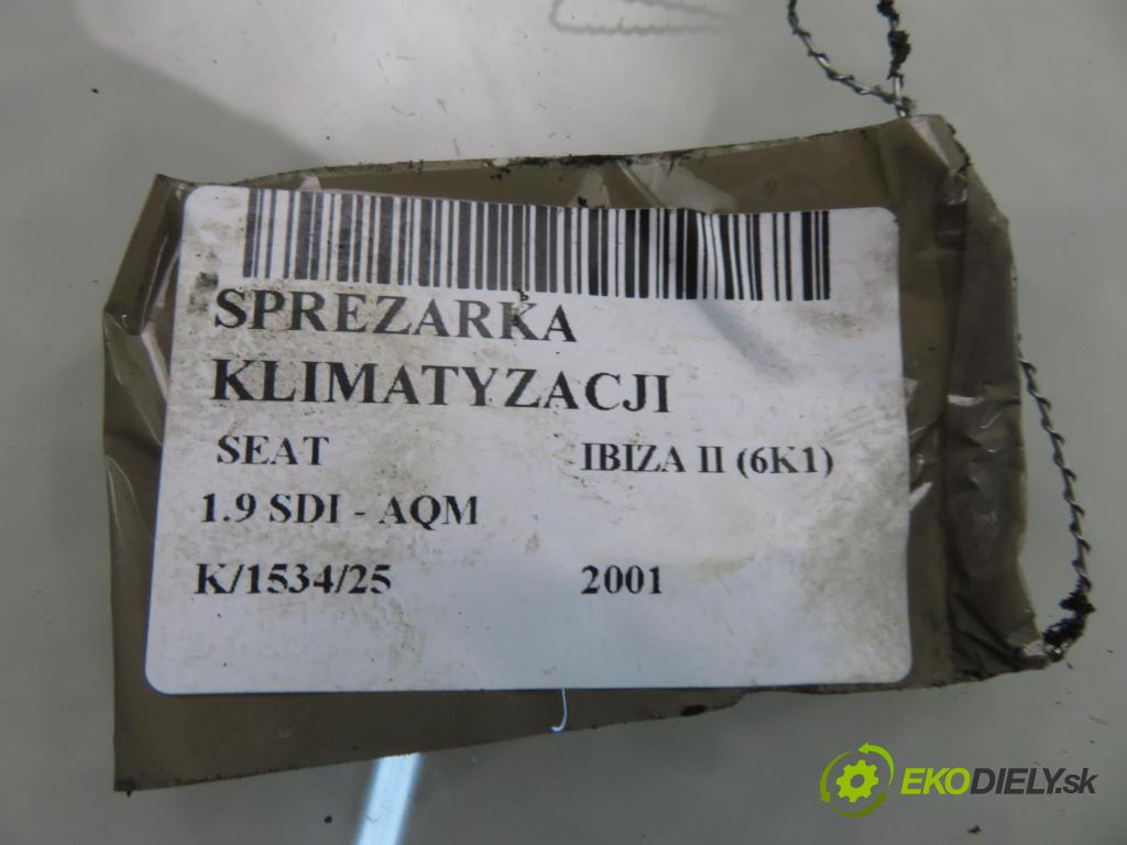 SEAT IBIZA II (6K1) HB 2001 50,00 1.9 SDI - AQM 1896,00 KOMPRESOR: klimatizácie 1J0820803K (Kompresor klimatizácie)