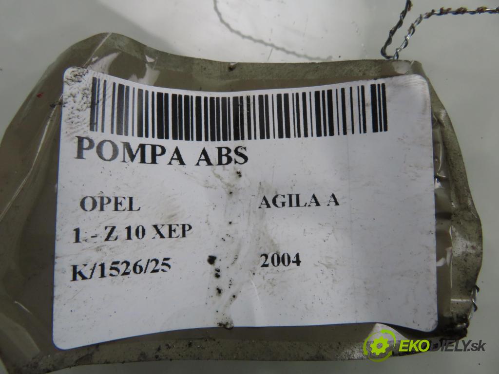 OPEL AGILA (A) (H00) HB 2004 44,00 1 - Z 10 XEP 998,00 Pumpa ABS 06210901483 ; 5WK84118 (Pumpa ABS)