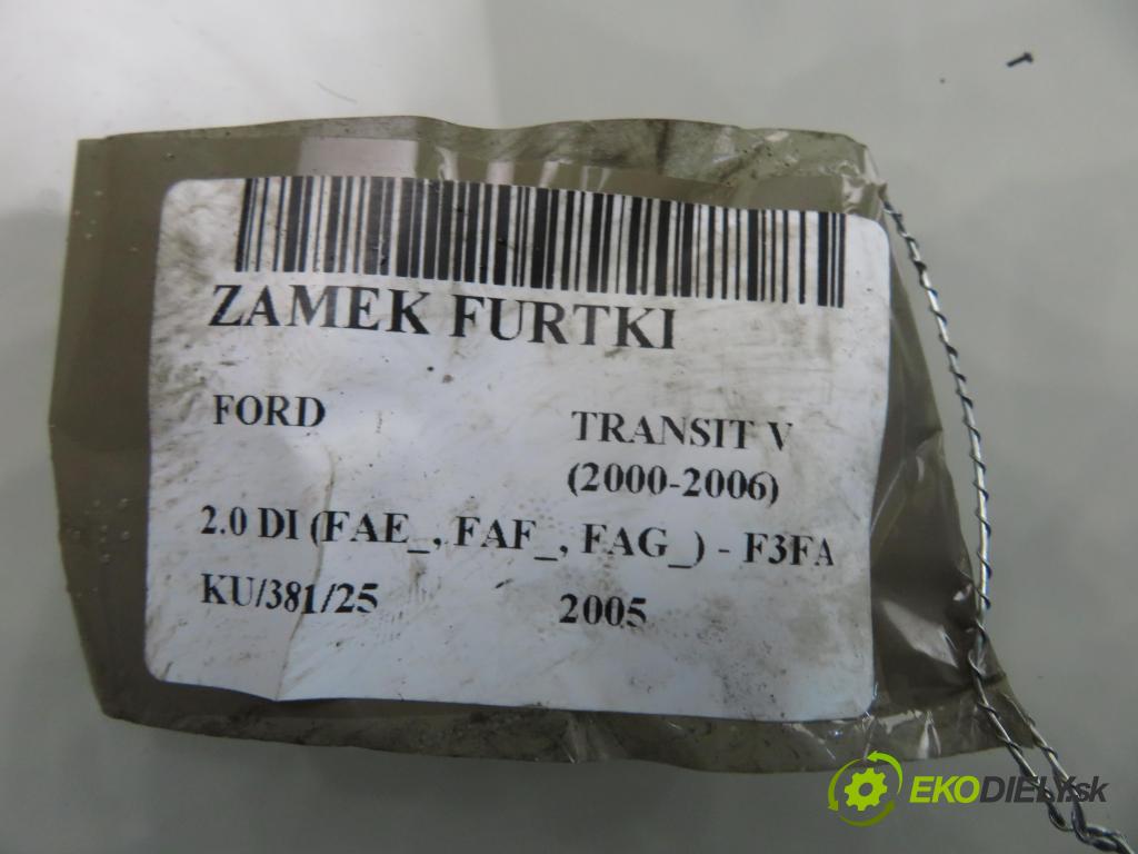 FORD TRANSIT Furgon (FA_ _) BUS 2005 63,00 2.0 DI 86 - F3FA 1998,00 zámok dvierka YC15V43288FL