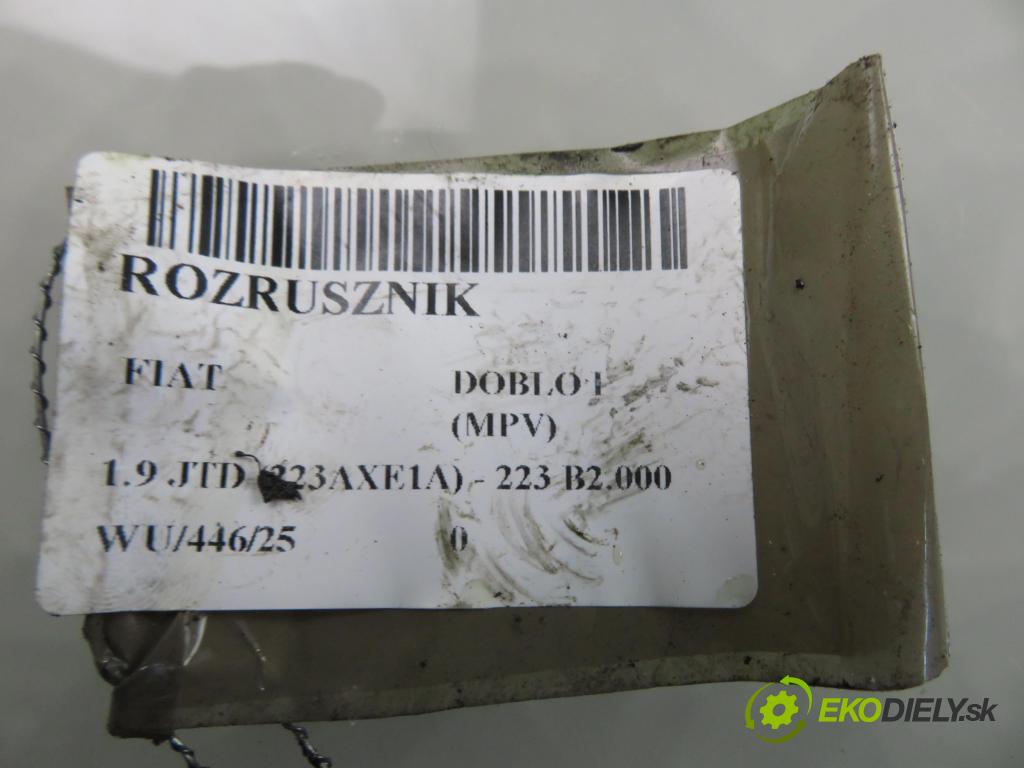 FIAT DOBLO nadwozie wielkoprzestrzenne (MPV) (119_, 223_) KOMBIVAN 2002 74,00 1.9 JTD 100 - 182 B9.000 1910,00 startér 0001108202 (Startér)